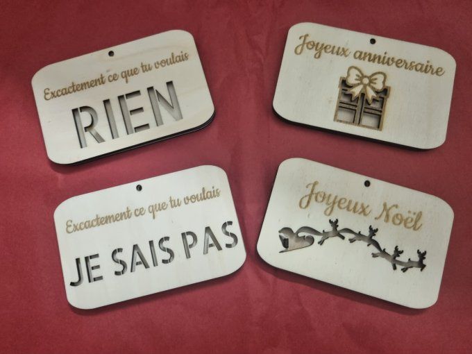 Carte cadeau porte billet